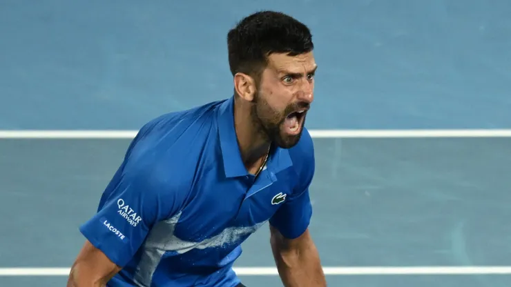 Novak Djokovic celebra una de sus mejores victorias de 2025