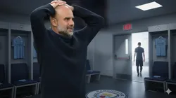 Pep Guardiola en Manchester City, en una imagen creada con Nano Banana IA