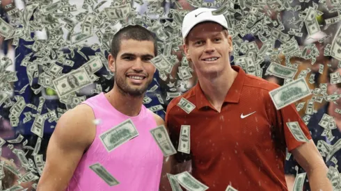 Carlos Alcaraz y Jannik Sinner, los dos jugadores que más plata ganaron en premios en 2025
