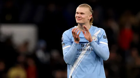 Haaland viene de anotar un doblete ante West Ham y quedó a uno de los 150 goles con el Manchester City.