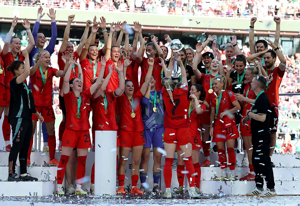 Giulia Gwinn ya suma seis títulos con Bayern Munich. (Getty).