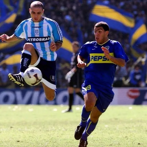 Vitali y Tévez. (Foto: Gentileza Martín Vitali).