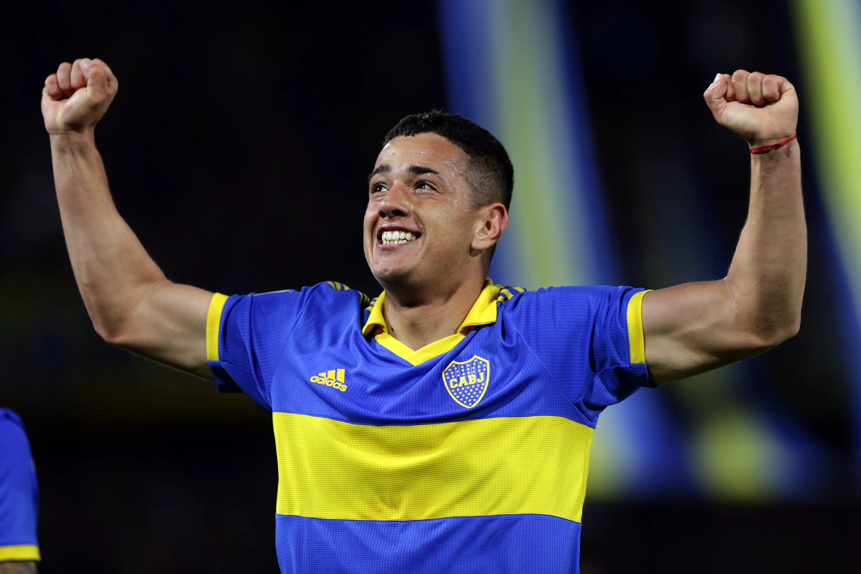 Gonzalo Morales en Boca, tras anotarle un gol a Vélez en 2022. (Getty Images)