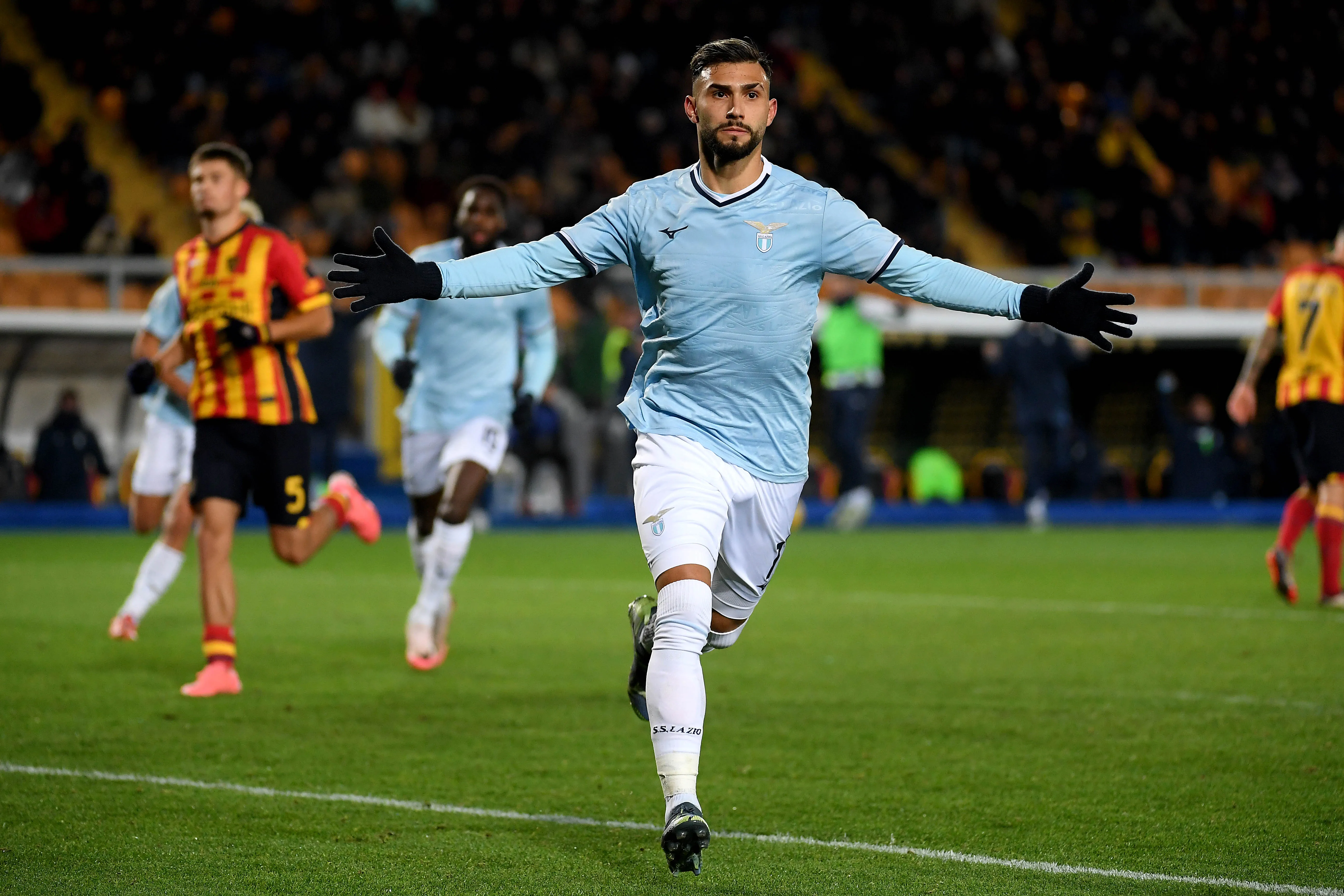 Valentín Castellanos, delantero argentino de Lazio. (Getty Images)