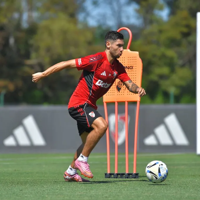 Gonzalo Montiel ya se entrena con el 29.