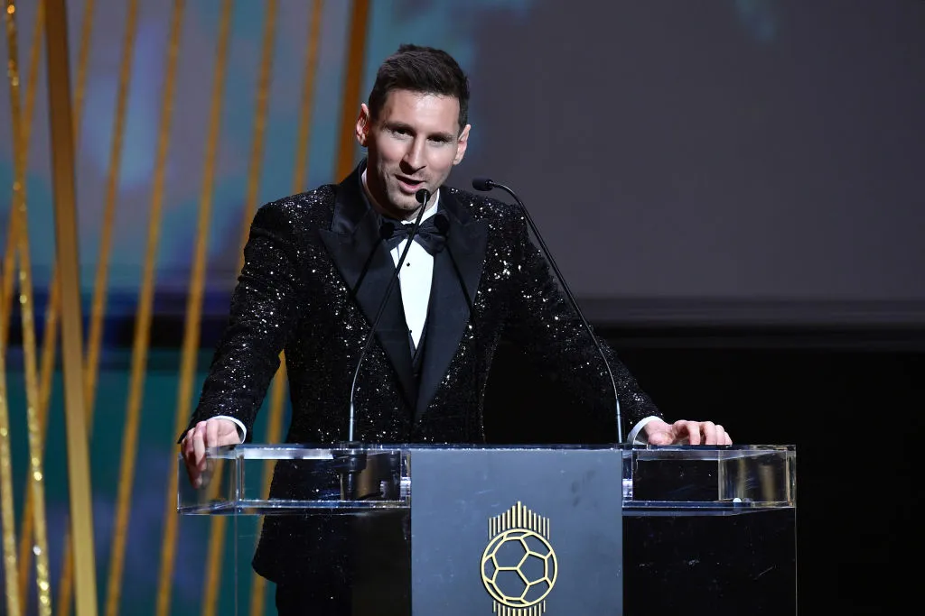 Messi había elogiado a Lewandowski en el Balón de Oro 2021. (Getty)