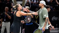 Aryna Sabalenka y Nick Kyrgios en la Batalla de los Sexos.