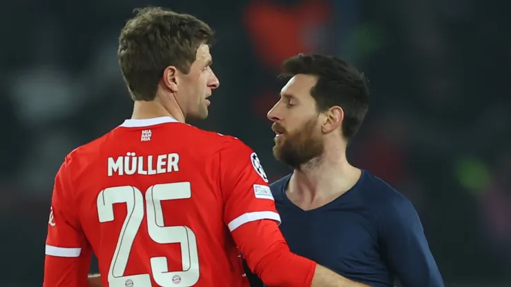 Thomas Müller y Lionel Messi.