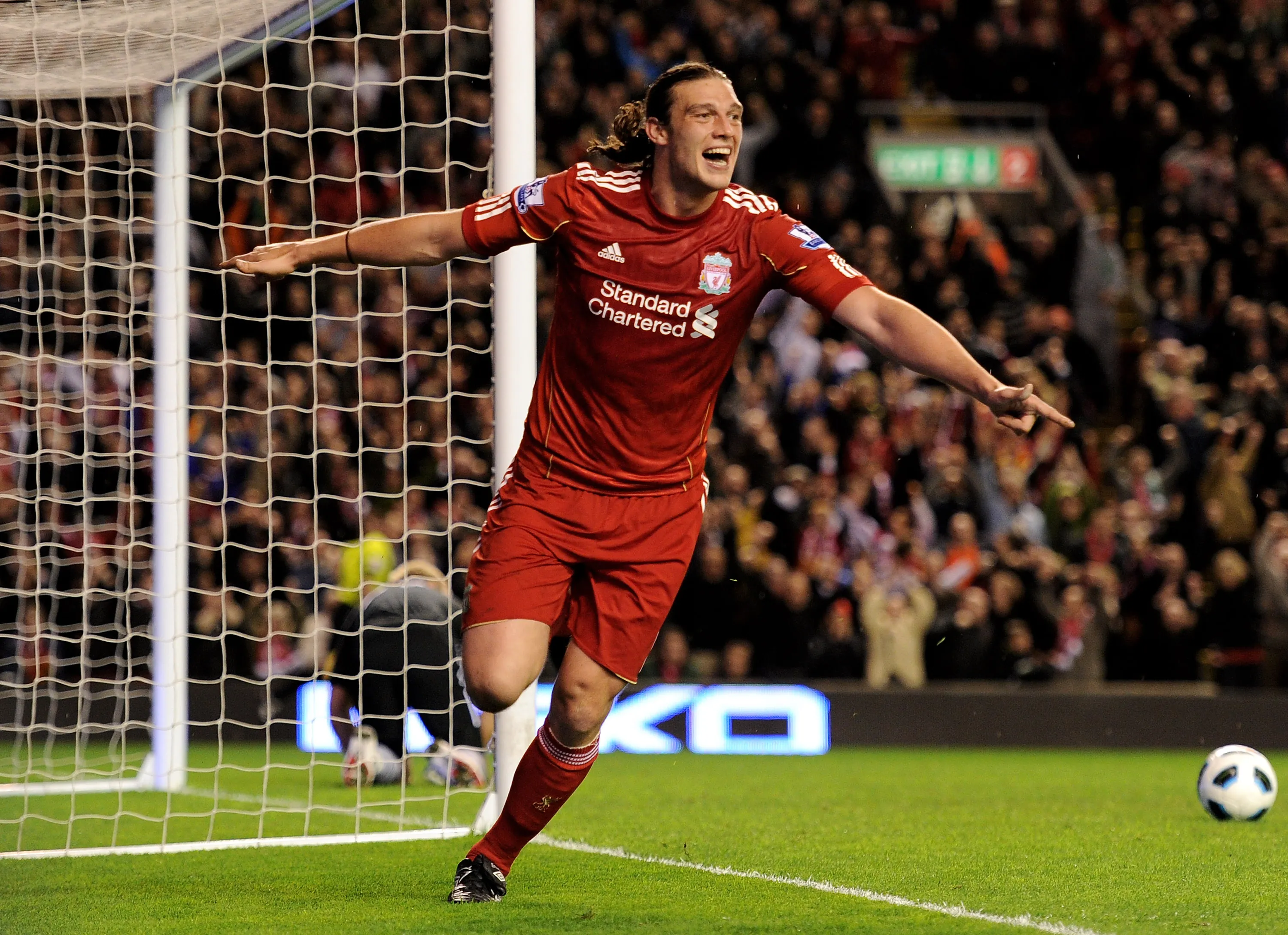 Andy Carroll durante su etapa en Liverpool (Getty Images).