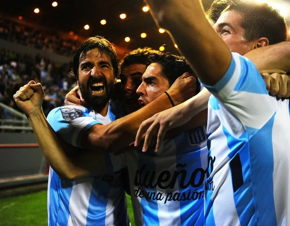 En Racing fue campeón aunque se fue a préstamo en el final. Foto Archivo.