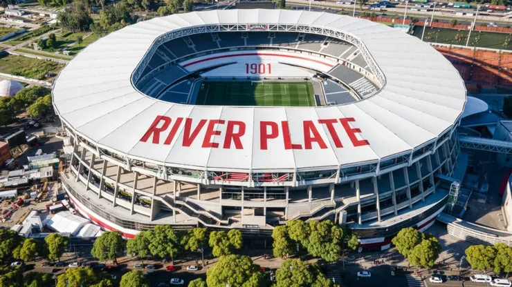 Así quedaría el Monumental con techo, según la inteligencia artificial
