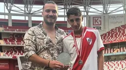 Con 16 años, el juvenil dejó El Millonario antes de firmar contrato. (@lucaa.scarlato)