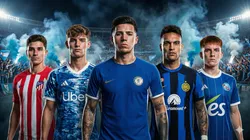 Enzo Fernández, Nico Paz, Lautaro Martínez, Julián Álvarez y Valentín Barco.