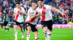 Maxi Salas celebrando su gol ante San Martín de San Juan.