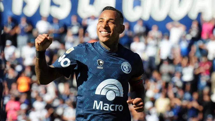 Sebastián Villa, delantero colombiano de Independiente Rivadavia.