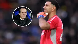 Unai Emery fue sarcástico con la situación de Dibu Martínez