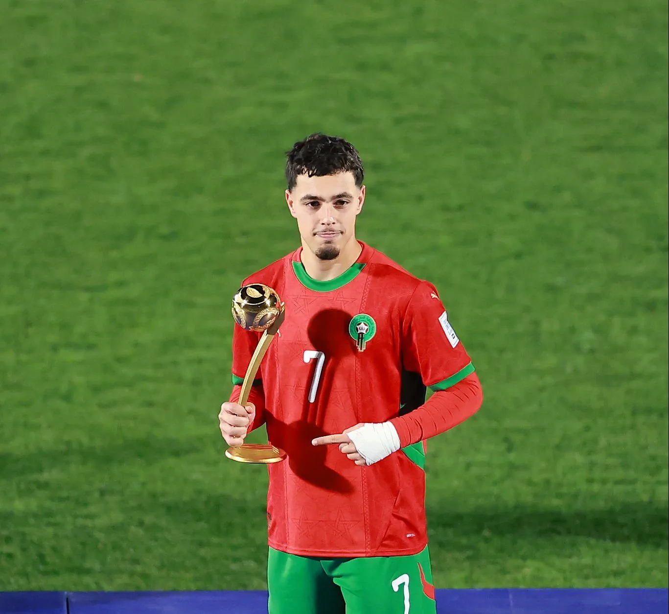 Othmane Maamma fue elegido Mejor Jugador del Mundial Sub 20 de 2025. (Getty).