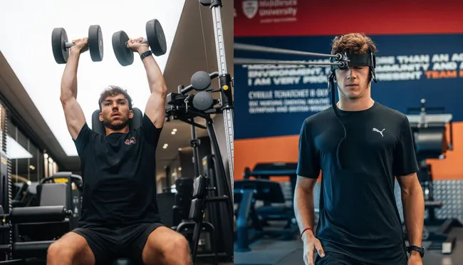 Gasly y Colapinto en pretemporada con entrenamiento físico.