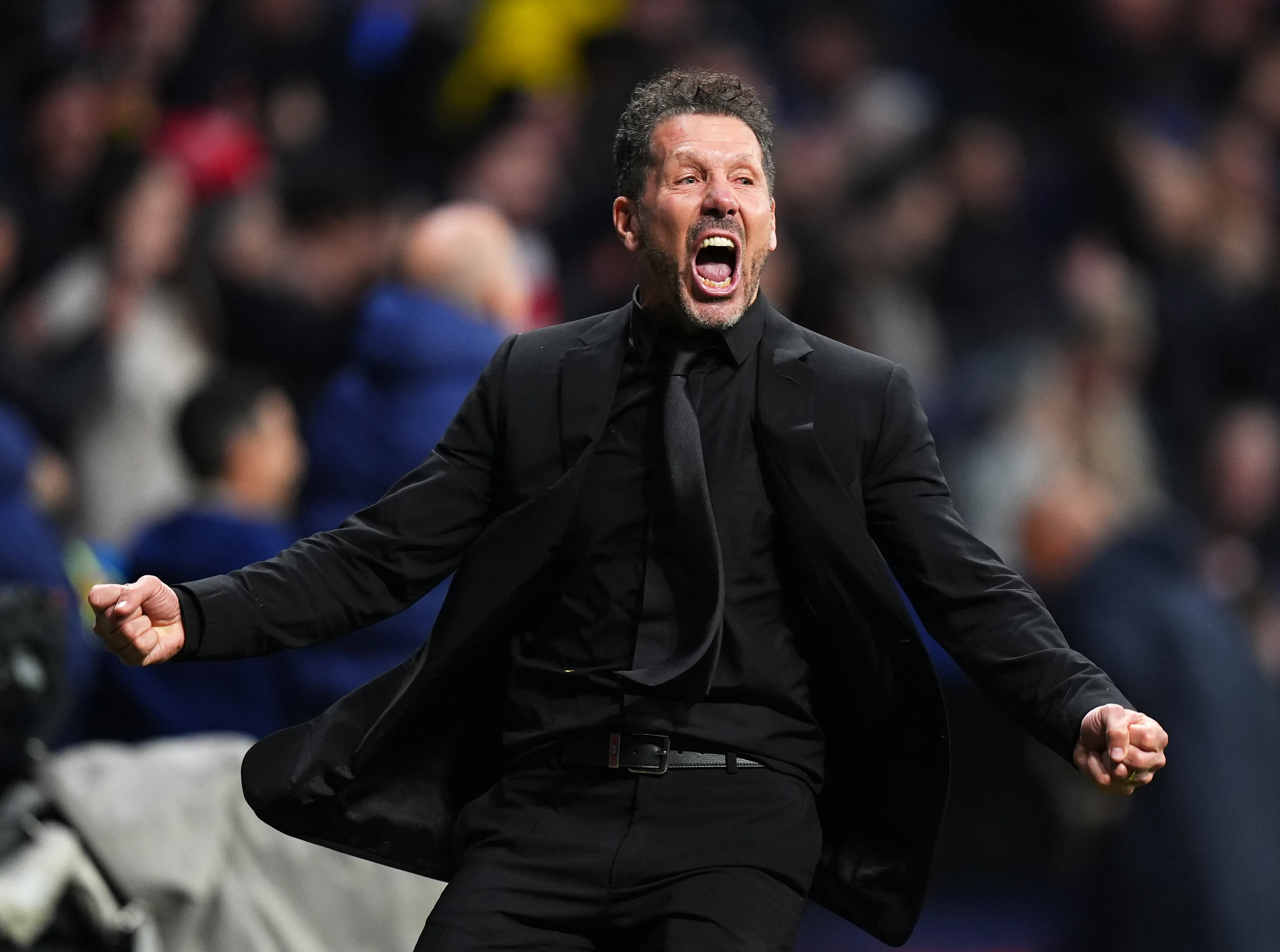 Diego Simeone, director técnico argentino de Atlético de Madrid. (Getty Images)