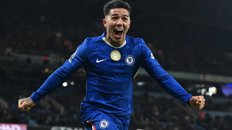 Enzo Fernández, tras anotar el gol agónico en Chelsea ante Manchester City.