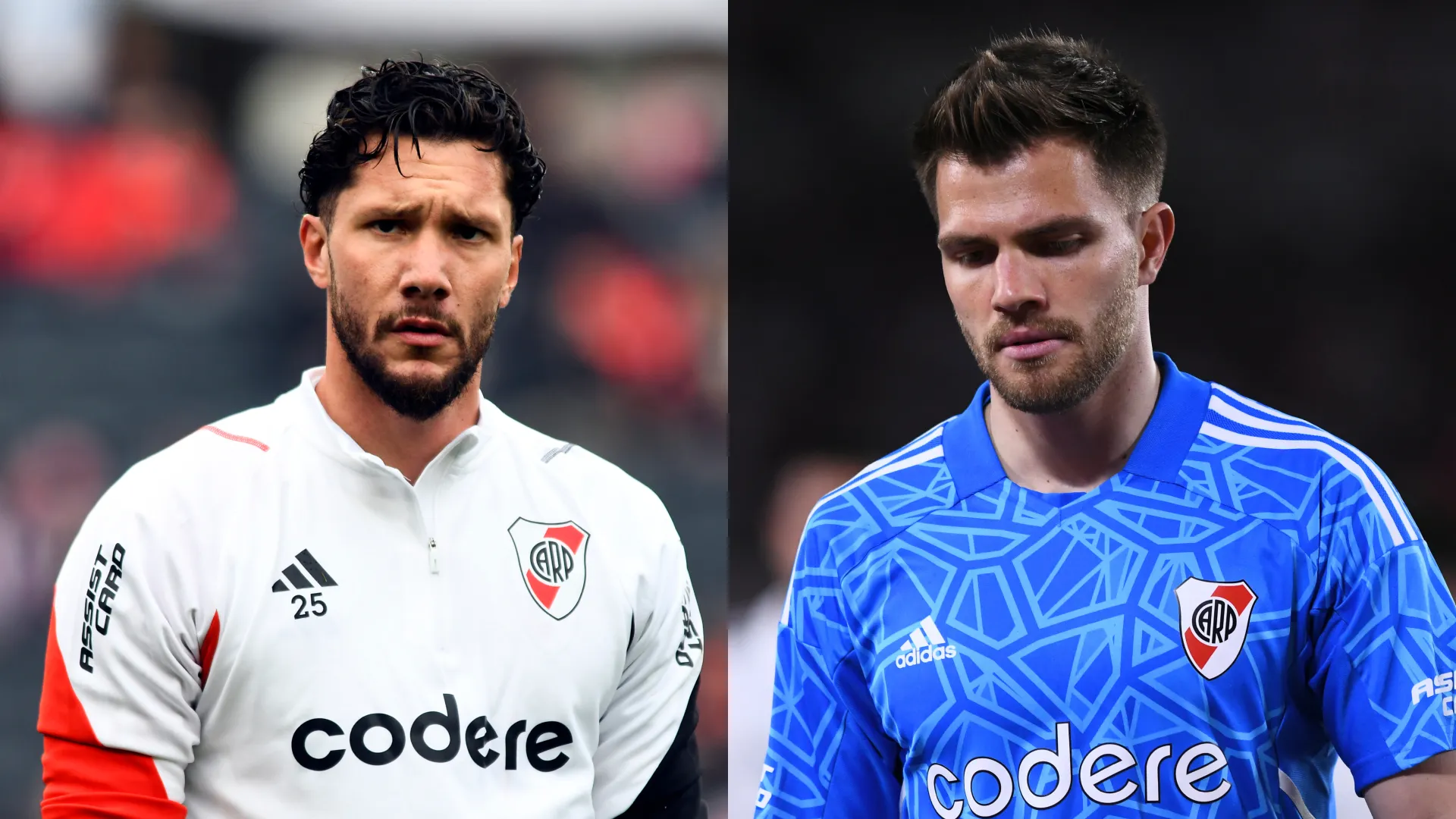 Jeremías Ledesma y Ezequiel Centurión, durante sus estadías en River.