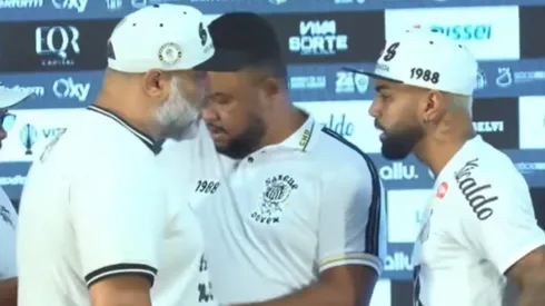 Tensión en la presentación de Gabigol.