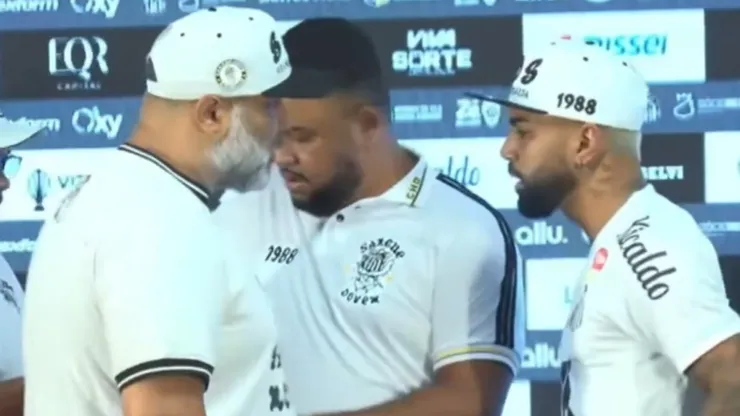 Tensión en la presentación de Gabigol.