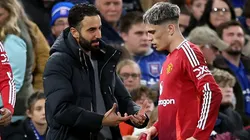 Alejandro Garnacho le dio like a una publicación de Fabrizio Romano que hablaba del despido de Ruben Amorim del Manchester United.