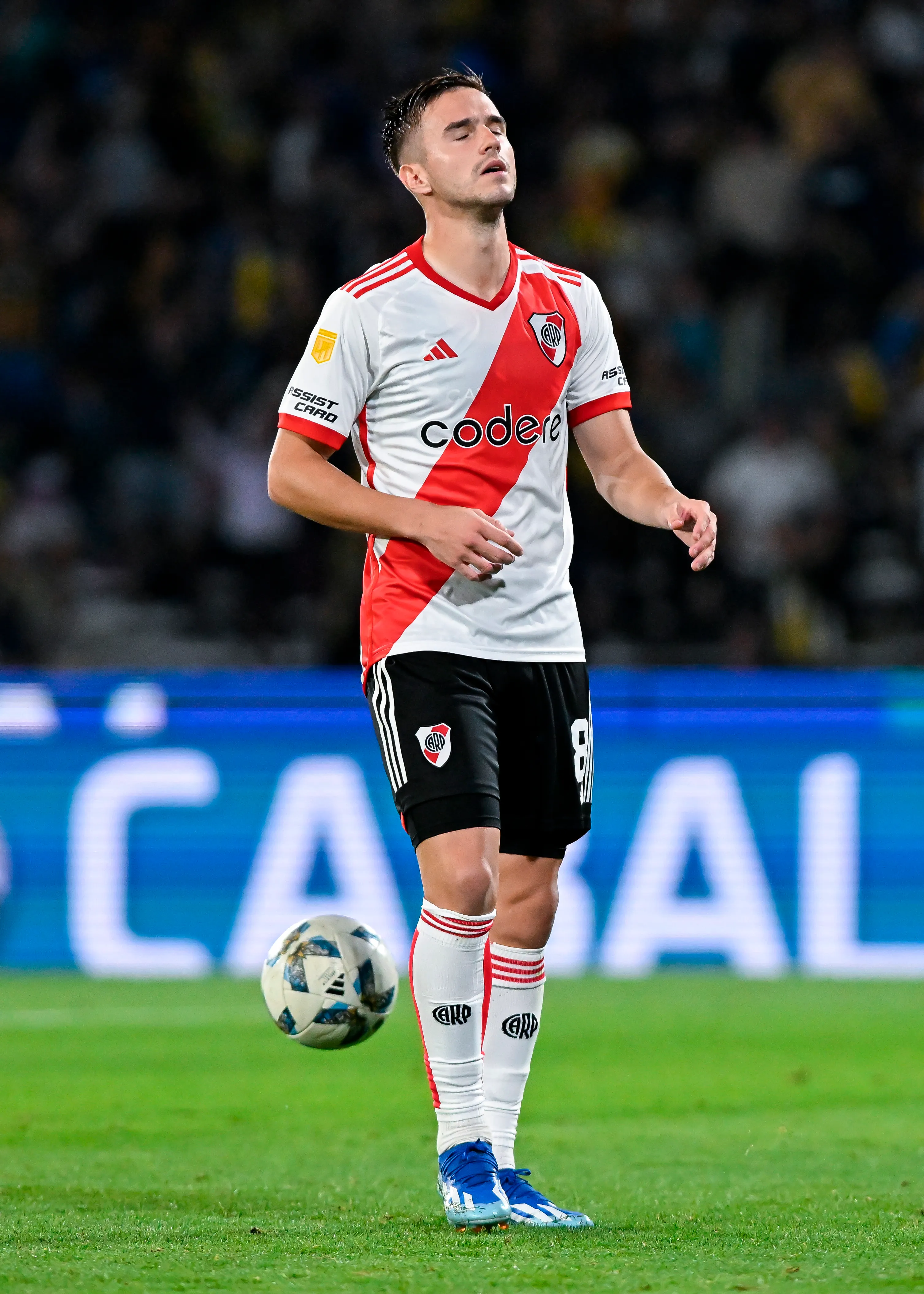 Agustín Palavecino jugó en River entre 2021 y 2024. (Foto: Getty).