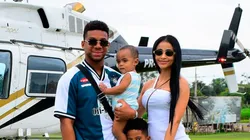 Frank Fabra disfruta de las vacaciones con su familia.