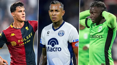 Valentín Carboni, Sebastián Villa y Marino Hinestroza.