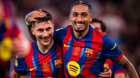 Raphinha celebra su gol ante Athletic Club.