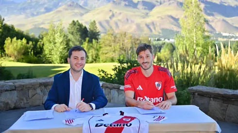 Matías Viña fue presentado en River.