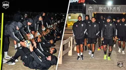 Deportivo Riestra realiza una intensa pretemporada en Pinamar. (Fotos de Prensa Riestra).