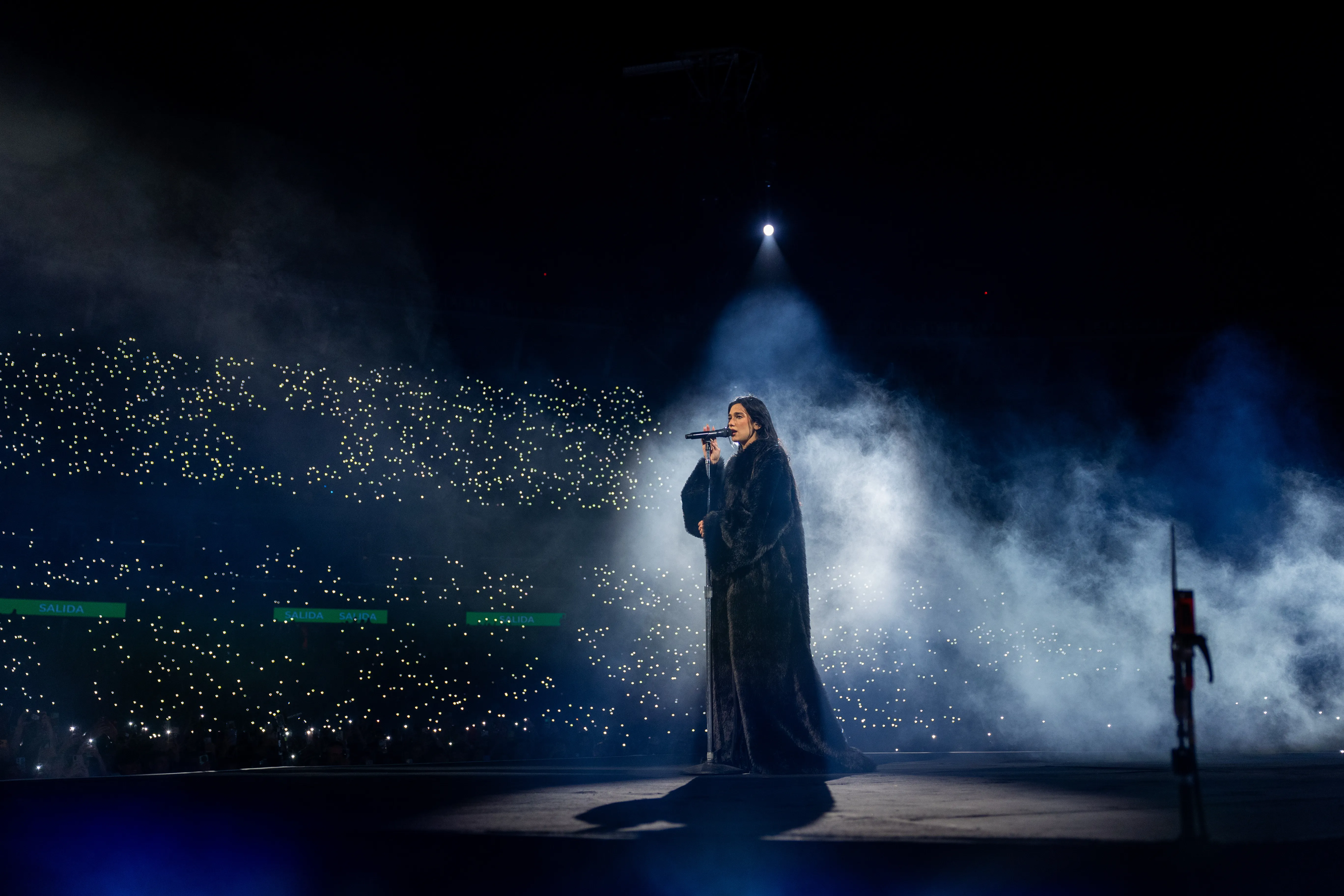 Dua Lipa en el Monumental. (Foto: Getty).