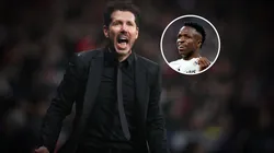 Diego Simeone y Vinícius Júnior.