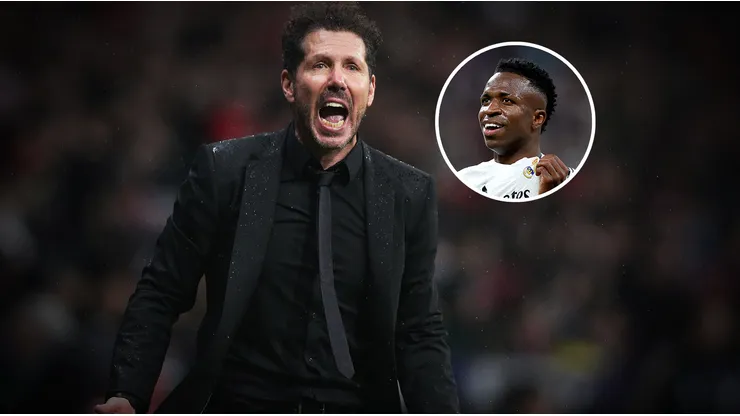 Diego Simeone y Vinícius Júnior.