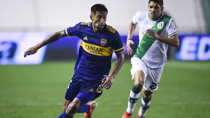 Rodrigo Montes, durante su estadía en Boca.