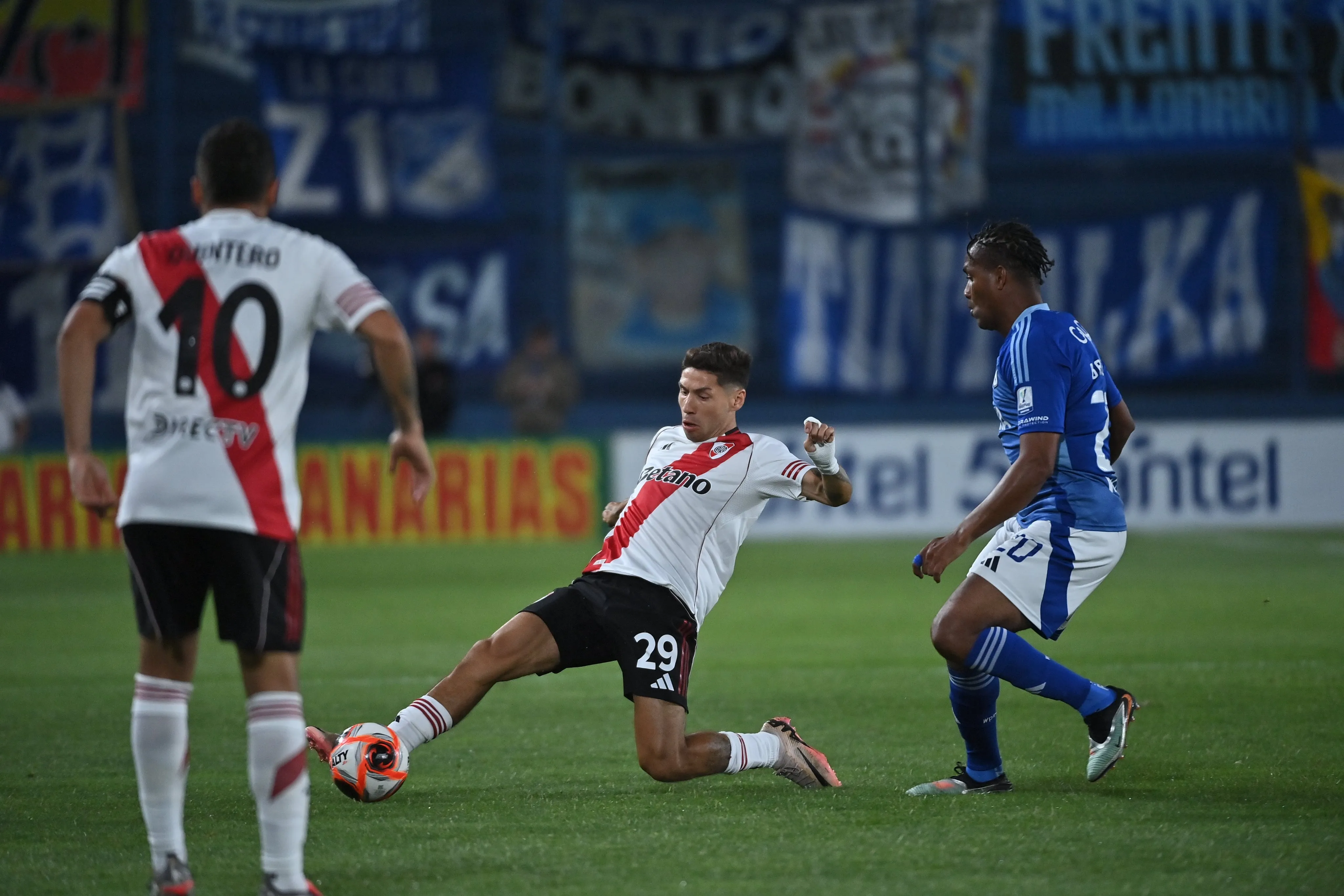 Gonzalo Montiel ante Millonarios. (Foto: Prensa River).