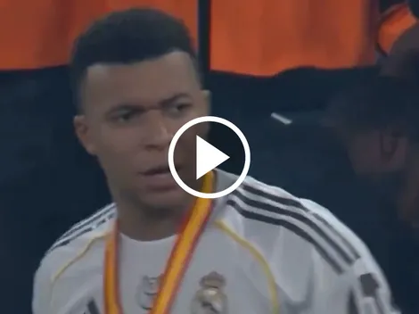 No se vio en TV: el polémico gesto de Kylian Mbappé con los jugadores de Barcelona