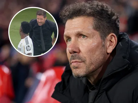 Diego Simeone le pidió disculpas a Vinícius y a Florentino Pérez