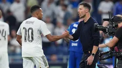 Kylian Mbappé y Xabi Alonso, cuando coincidieron en Real Madrid.