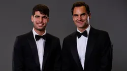 Carlos Alcaraz y Roger Federer