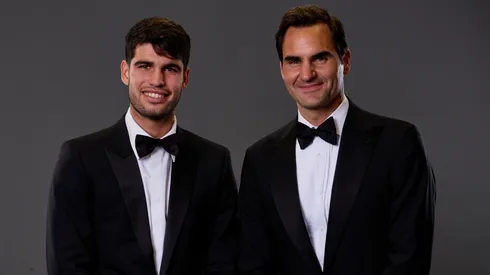 Carlos Alcaraz y Roger Federer
