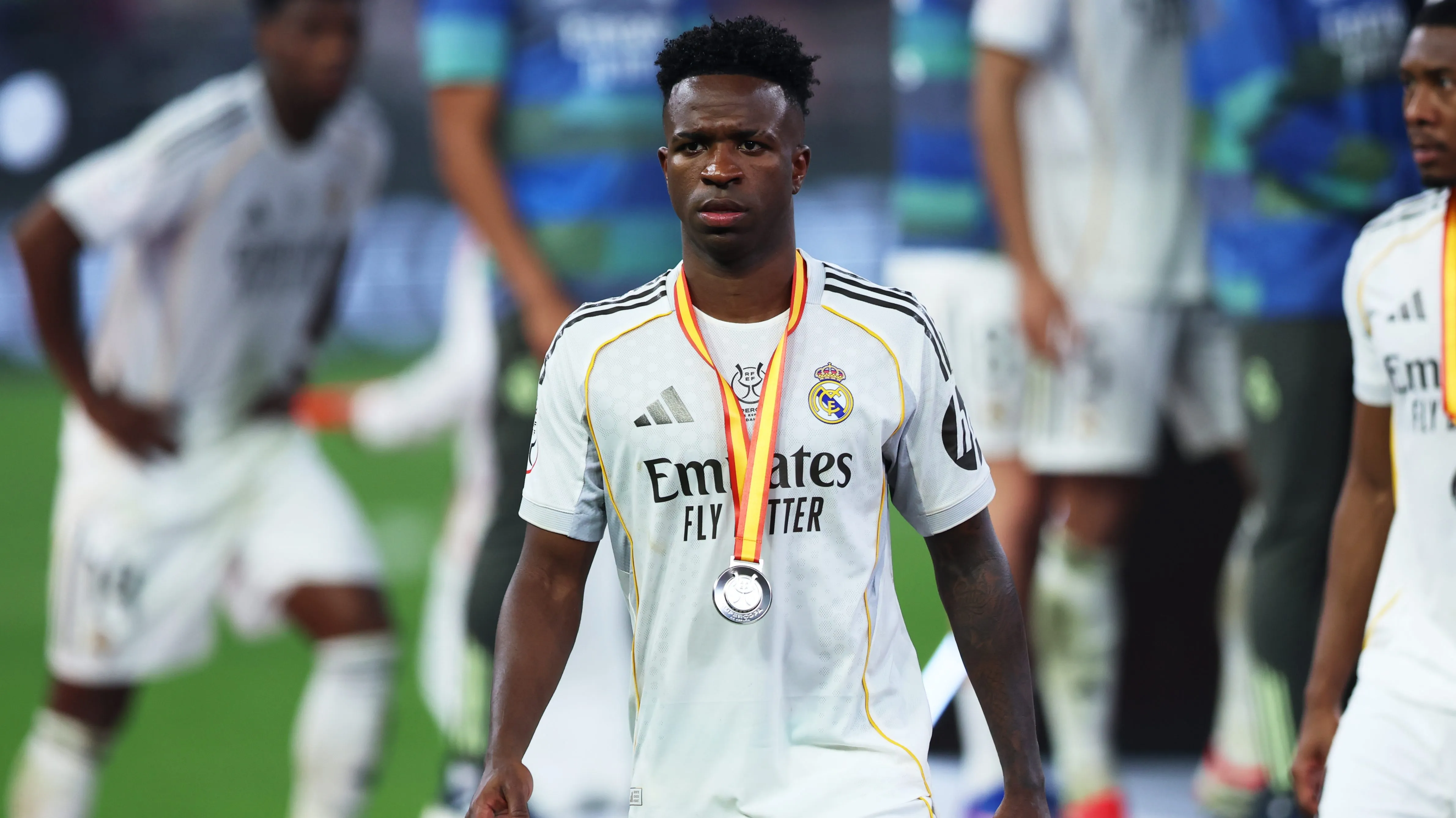 Vinícius Júnior podría irse de Real Madrid hacia Al-Ahli. (Getty Images)
