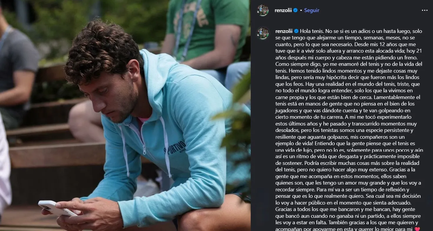 El mensaje que escribió en julio del 2025.