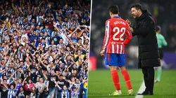 Los hinchas de Deportivo La Coruña le cantaron a Giuliano Simeone que el Cholo no es su padre durante el partido por los Octavos de Final de la Copa del Rey.