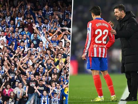 El tenso momento que vivieron Diego y Giuliano Simeone con los hinchas del Deportivo La Coruña