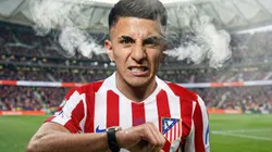 Thiago Almada, molesto por la falta de minutos en Atlético de Madrid.