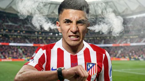 Thiago Almada, molesto por la falta de minutos en Atlético de Madrid.